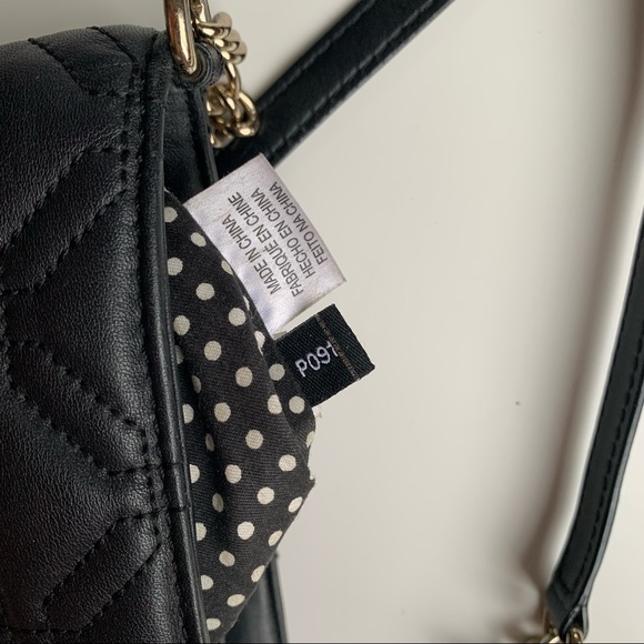 Kate Spade Presley Astor court black pleather WOC crossbody bag - Picture 9 of 16